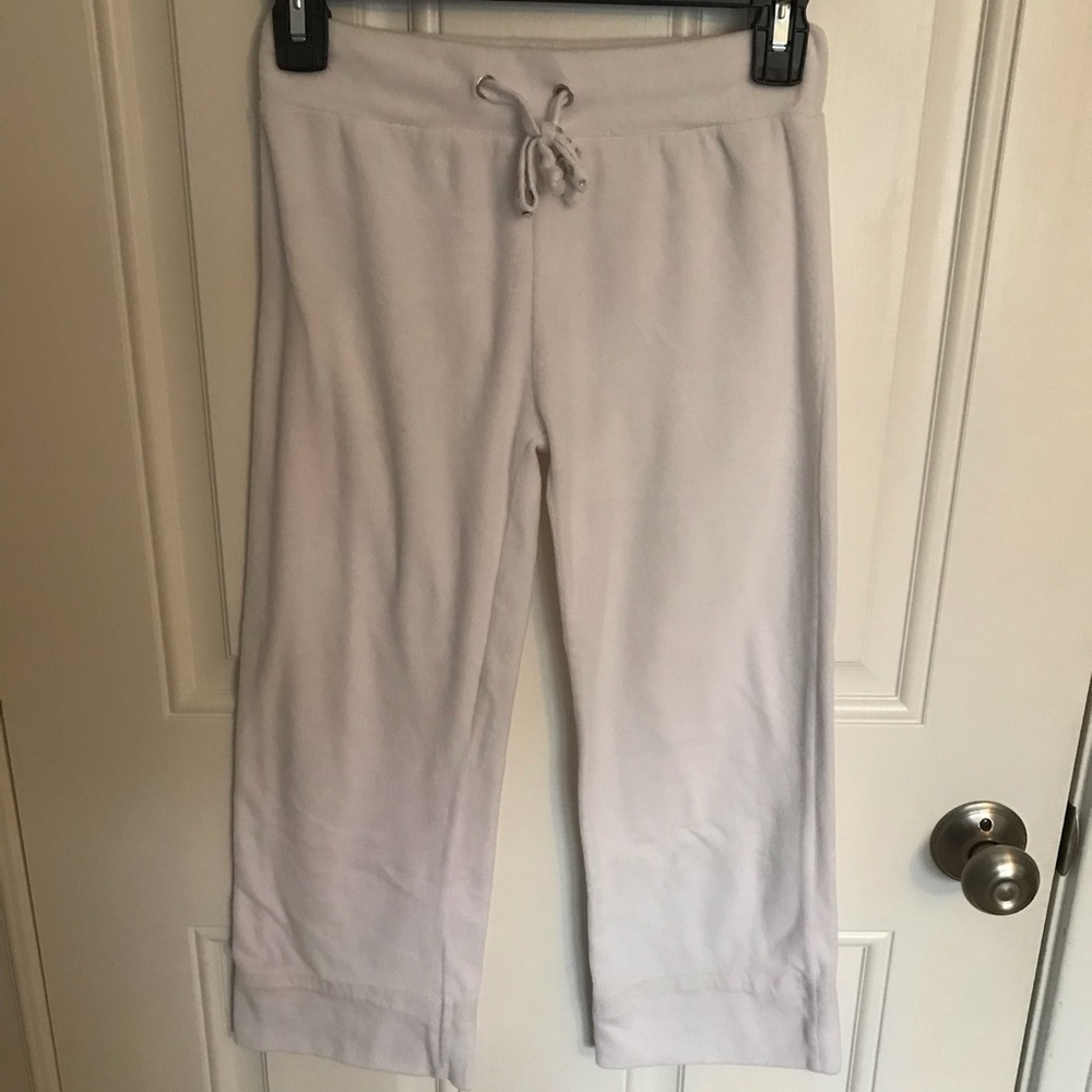 Fuzzy white pants